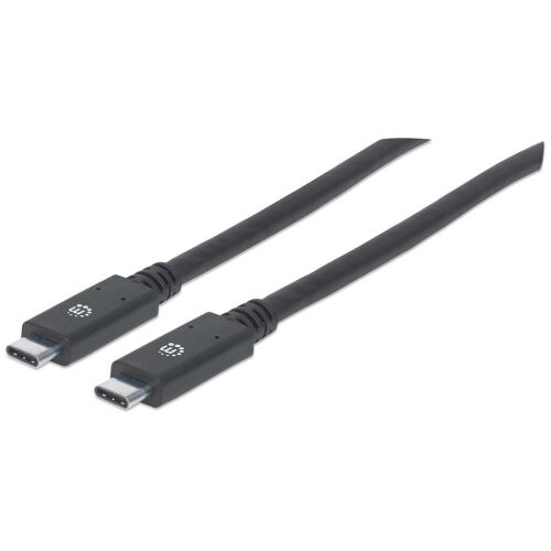 Manhattan 354905 USB-C 3.1 Gen1, USB C/USB C M/M 2m fekete kábel 171109369 - Manhattan