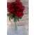 Bársony vörös rózsa szál, művirág, 51cm, anyák napjára