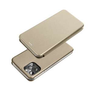 Forcell Elegance iPhone 16 Plus Gold Brieftasche, Vorder- und Rückseite - Handyhüllen