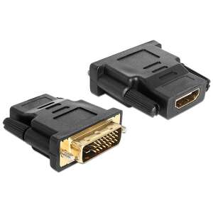 Adapter Delock DVI na HDMI, konwertuje DVI-D Dual Link (25 pin) na HDMI, pozłacane złącza - Konwerter DVI