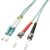 Lindy Patchcord światłowodowy LC/ST OM3 50/125um, Multimode, 2m (46381) 108750575