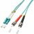 Lindy Patchcord światłowodowy LC/ST OM3 50/125um, Multimode, 2m (46381) 108750575
