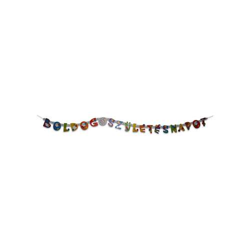 Happy Birthday Banner, bunte Buchstaben, Party Dekoration