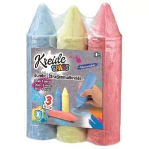3 balenie jumbo chodníkovej kriedy, rôzne farby, 3+ rokov - Pomôcky na kreslenie