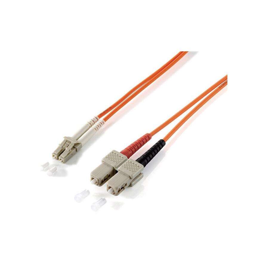 Equip Patchcord światłowodowy LC - SC Multimode Duplex OM1, 1m (254321)