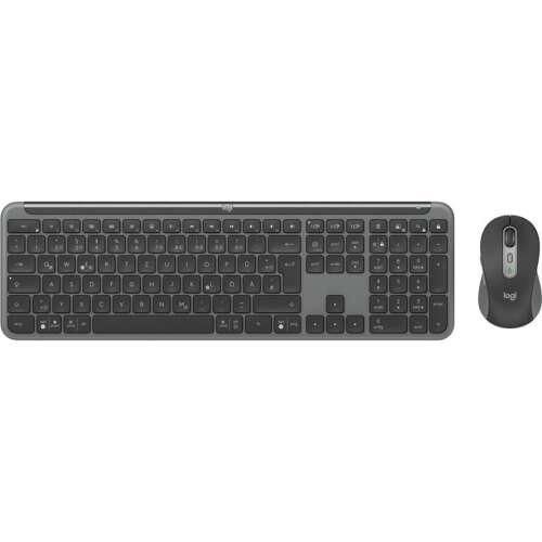 Logitech MK950 Signature for Business vezeték nélküli billentyűzet és egér szett, QWERTZ német kiosztás, grafit