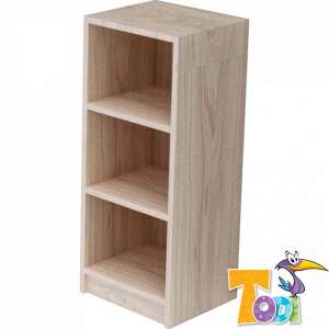 Todi Teddy nyitott polc pelenkázó alá, 3 polccal, tölgy színben - Pelenkázó komód kiegészítő