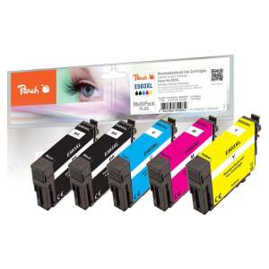 Peach E503XL Multipack Plus tintapatronok, fekete, cián, magenta, sárga, nagy kapacitású, kompatibilis Epson nyomtatókkal - Peach