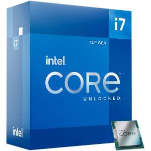 Procesor Intel Core i7-12700K 12. generacji, odblokowany, gniazdo LGA 1700, taktowanie bazowe 3.6 GHz, pamięć podręczna 25 MB, w pudełku - Intel