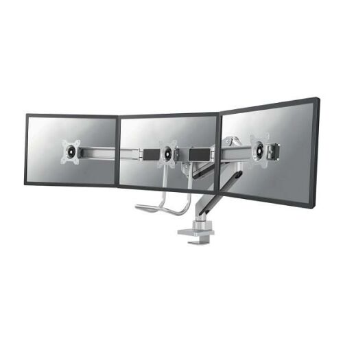 Neomounts NM-D775DX3SILVER Dreifach Monitor Tischhalterung für 17-27 Zoll Bildschirme