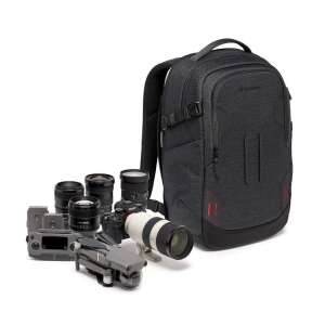 Plecak Manfrotto Pro Light S, czarny, plecak na aparat, lustrzanka cyfrowa, aparat bezlusterkowy, obiektywy, dron, akcesoria, sprzęt fotograficzny - Torba i futerał na aparat