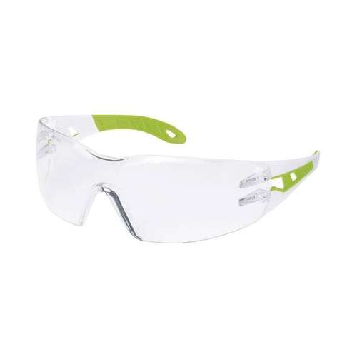 Uvex 9192725 védőszemüveg, átlátszó lencse zöld szárral