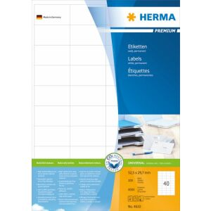 Herma 52,5x29,7 mm Štítky pre atramentové a laserové tlačiarne (8000 štítkov / balenie) (4610) 134086643 - Kancelárske papierové výrobky