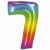 Regenbogenfarbener Folienballon, 76 cm - Zahl 7 108758480