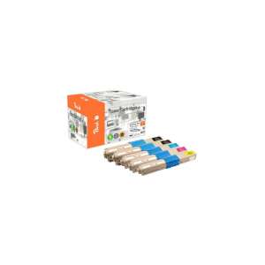 Set cartușe toner Peach 112228, 5 bucăți, compatibil, negru, cyan, magenta, galben - Peach