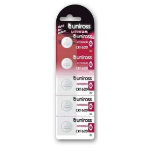 Uniross CR1620 3V Lítium Gombelem - 5 db