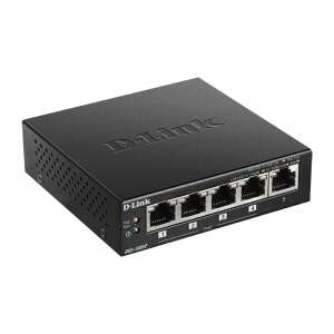 Sieťový prepínač D-Link DGS-1005P Nespravovaný L2 Gigabit Ethernet (10/100/1000) Ethernet Podpora napájania cez Ethernet (PoE) Black 44455595 Sieťové zariadenia