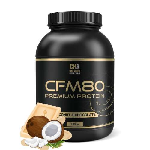 Chevron Nutrition CFM80 Prémium Fehérje 2000g kókusz és csokoládé ízű tejsavófehérje por