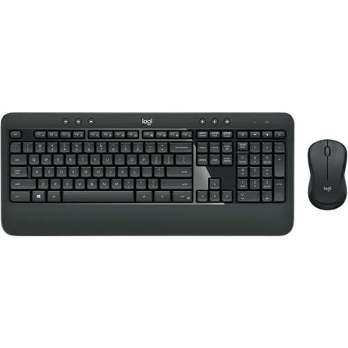 Logitech MK540 Безжична клавиатура и мишка, черен