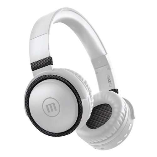 Maxell Kopfhörer, bt-b52, Headset, integriertes Mikrofon, Bluetooth & 3.5mm Klinke, schwarz-weiß 348357