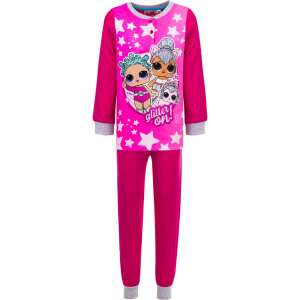 Pijamale LOL Surprise pentru fete, roz fuchsia, mâneci lungi, cu imprimeu glitter on - Pijamale pentru copii, cămăși de noapte