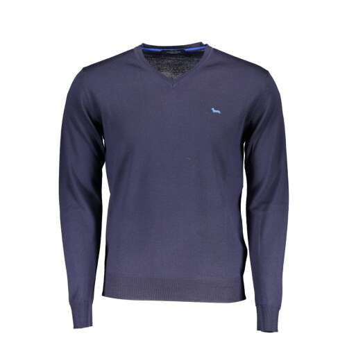 HARMONT & BLAINE gyapjú pulóver, V-nyakú, kék, XL 108770933