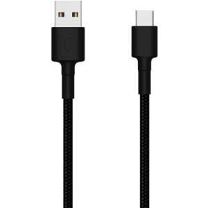 Kabel Xiaomi Mi USB Type-C pleciony, 1 metr, czarny - Kabel danych