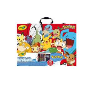Zestaw artystyczny Crayola Pokemon 115 elementów z kredkami, markerami, ołówkami i kolorowankami - Zestaw artykułów piśmiennych
