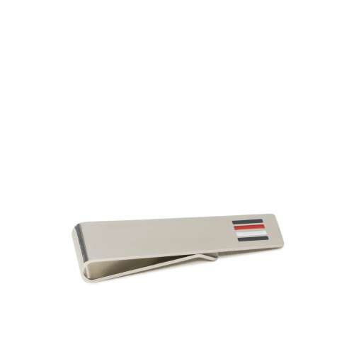 Tommy Hilfiger silberne Geldklammer mit Streifendetail