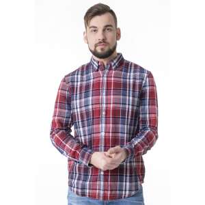 Cămașă Guess pentru bărbați, cu mâneci lungi, în carouri roșii - Modă și îmbrăcăminte