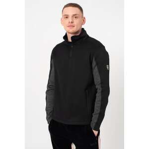 GUESS men's black half-zip sweater with side pockets - Men's Sweater
