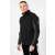 GUESS men's black half-zip sweater with side pockets