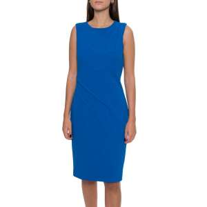 Ołówkowa sukienka damska bez rękawów, Calvin Klein CDIC1584 S INTL Blue 108772231 - Moda i ubiór