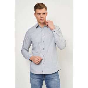 Calvin Klein Shirt Washed Dobby J30J319064 Grau L INTL 108772444 - Hemden für Herren