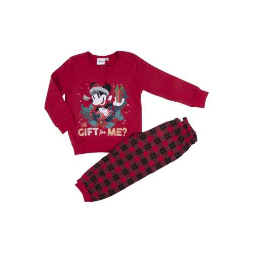 Karácsonyi témájú gyerekpizsama Ajándék nekem, Minnie egér, piros, 110 cm, 5 év 108772823