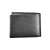 Calvin Klein monogram black leather wallet, side view