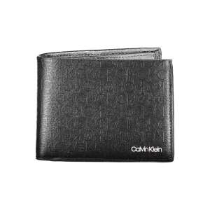 Calvin Klein Monogramm schwarzes Lederportemonnaie - Calvin Klein