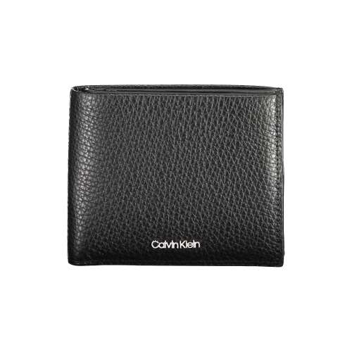 Calvin Klein Minimalist Folding Leather Wallet, Black