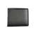 Calvin Klein Minimalist Folding Leather Wallet, Black, back view