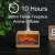 Fireplace effect aroma diffuser, 300ml, 10W, light wood effect, 10 hours runtime