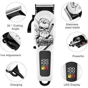 Daling Profesjonalny Bezprzewodowy Trymer Do Włosów DL-1167, funkcje, zbliżenie, ładowanie, wyświetlacz, ostrze, regulacja - Uroda i zdrowie