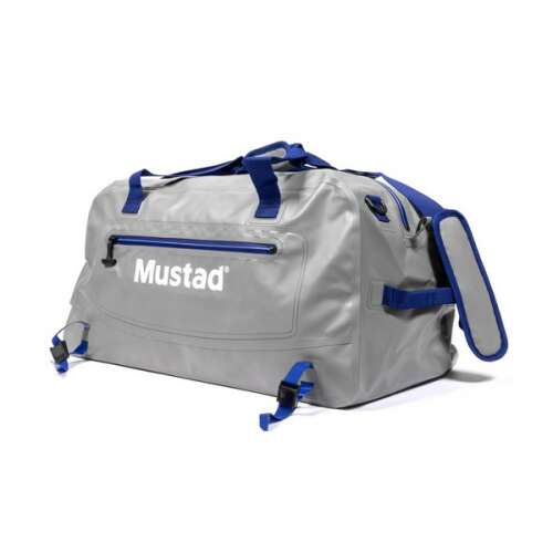 Mustad Daybreak Dry Boat Bag 24" - 55L, szürke és kék vízálló horgász táska