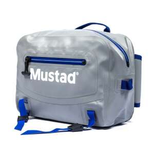 Mustad Daybreak Tactical Pack szürke és kék színben, vízálló horgász táska állítható pántokkal - Egyéb táska