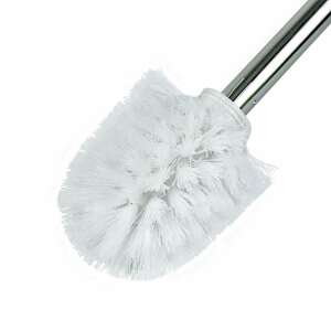 BEWELLO WC kefe fehér sörtékkel és króm nyéllel - WC kefe & tartó