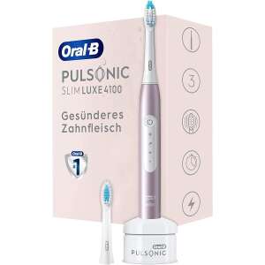 Elektrická zubná kefka Oral-B Pulsonic Slim Luxe 4100, s 2 náhradnými hlavicami, nabíjacou stanicou a balením - Ústna hygiena