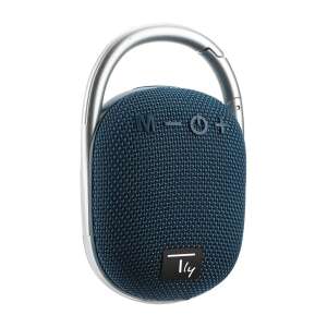 Techly ICASBL321BL blauer Bluetooth-Lautsprecher mit Karabiner - Techly