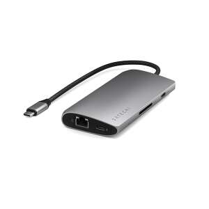 Satechi Type-C Hub 8K HDMI-vel, 4x USB-C, Gigabit Ethernet, SD és Micro SD kártyaolvasóval - Satechi