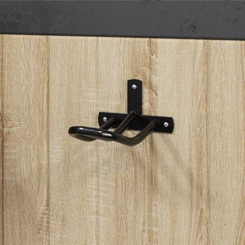 vidaXL suport de perechi pentru perete din fier negru