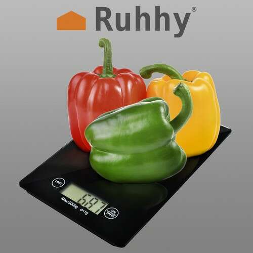 Konyhai mérleg, fekete - 5kg/1g 108792466