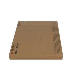 Fürdöszobai fali törölköző tartó, 4 karos fekete - 43x35cm